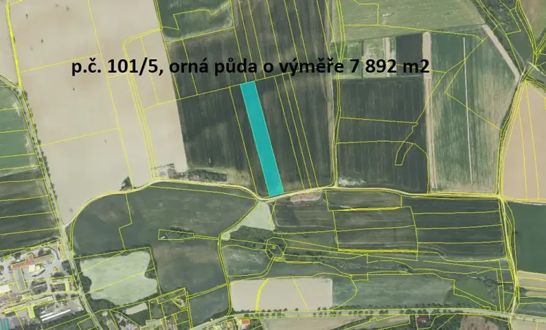 Prodej pole, Vysoký Újezd, 16023 m2