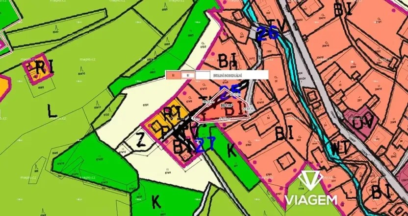 Prodej pozemku pro bydlení, Podkopná Lhota, 801 m2