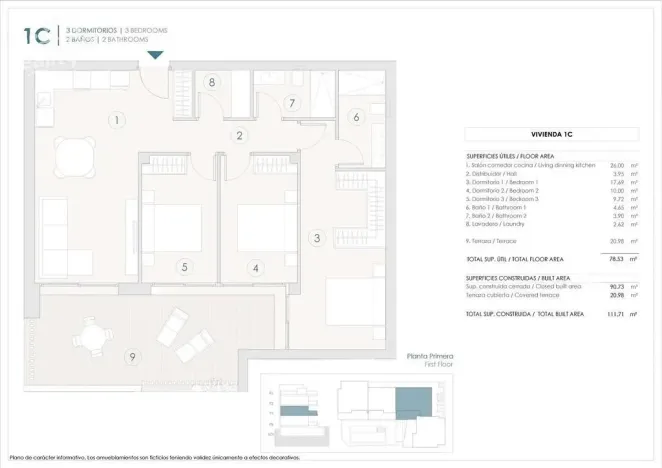 Prodej bytu 4+kk, Benijofar, Alicante, Španělsko, 90 m2