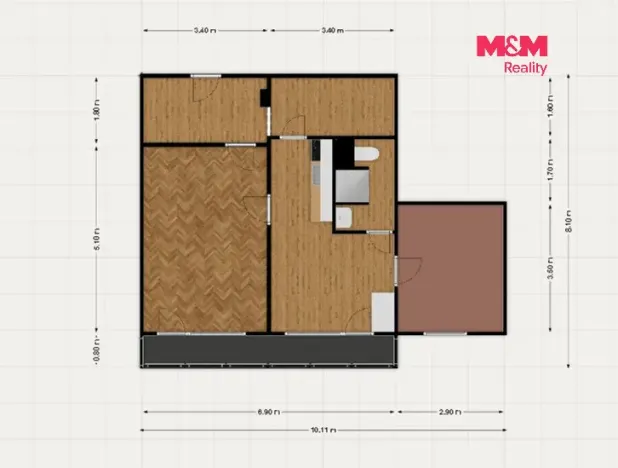 Prodej bytu 2+1, Cheb, Obětí nacismu, 66 m2