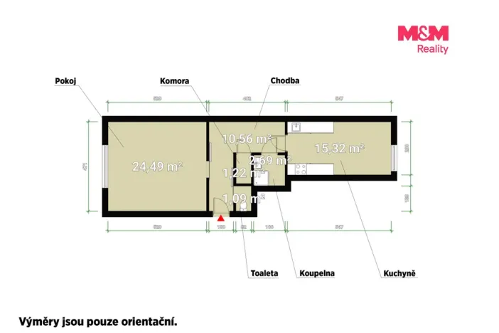 Prodej bytu 2+kk, Praha - Nusle, U družstva Život, 56 m2