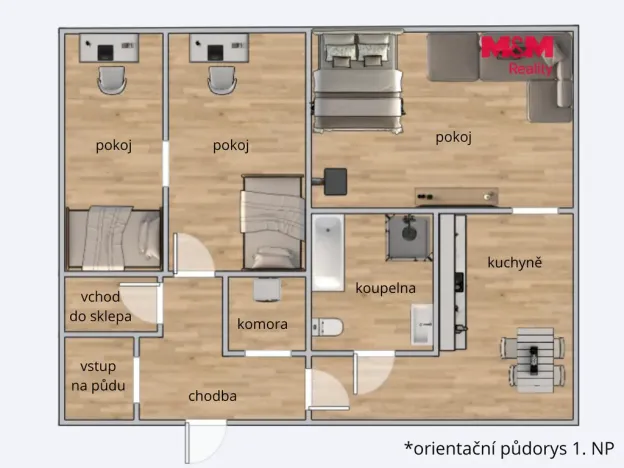 Prodej rodinného domu, Vimperk - Vimperk II, 1. máje, 87 m2