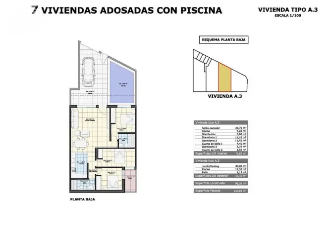 Prodej rodinného domu, Pilar de La Horadada, Alicante, Španělsko, 91 m2