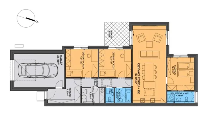 Prodej rodinného domu, Praha - Horní Počernice, Krotitelů, 136 m2