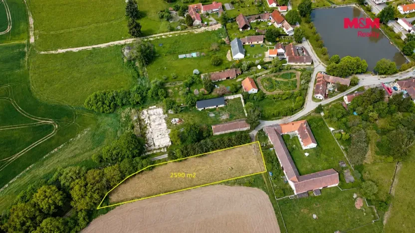 Prodej pozemku pro bydlení, Albrechtice nad Vltavou - Údraž, 2590 m2