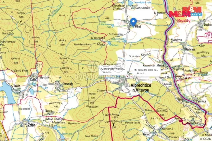 Prodej pozemku pro bydlení, Albrechtice nad Vltavou - Údraž, 2590 m2