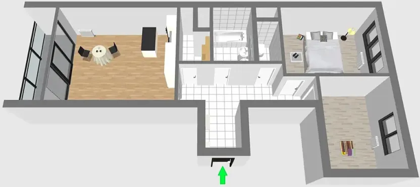 Pronájem bytu 3+kk, Praha - Karlín, U Mlýnského kanálu, 82 m2