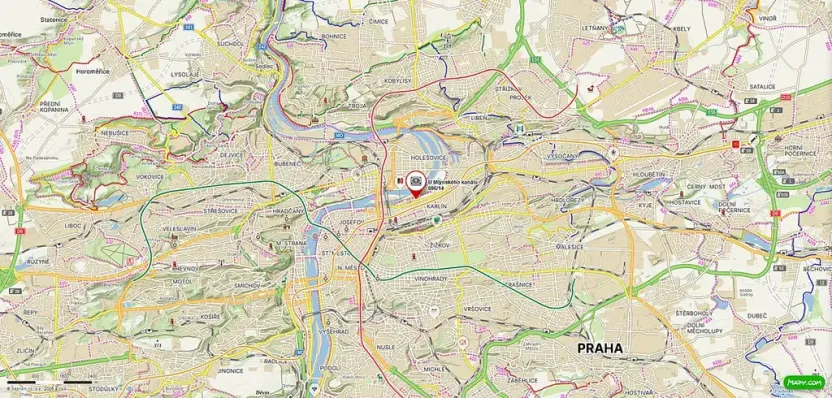 Pronájem bytu 3+kk, Praha - Karlín, U Mlýnského kanálu, 82 m2