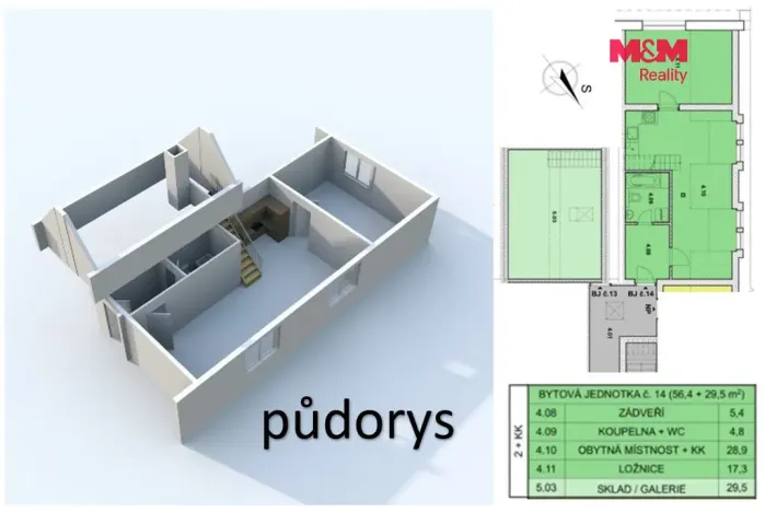 Prodej bytu 3+kk, Břežany II, 85 m2