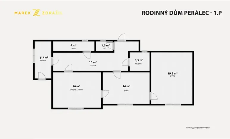 Prodej rodinného domu, Perálec, 100 m2