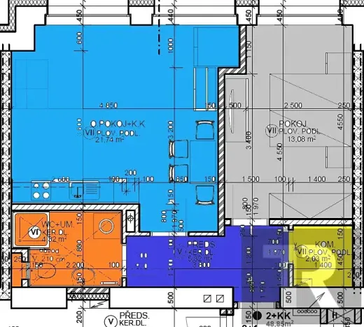 Pronájem bytu 2+kk, Nýřany, Masarykovo náměstí, 48 m2
