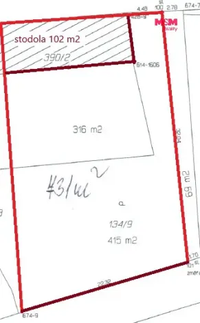 Prodej pozemku pro bydlení, Budyně nad Ohří, K Trávníku, 731 m2