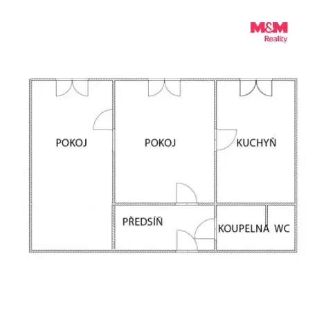 Prodej bytu 2+1, Český Těšín, Mládežnická, 43 m2