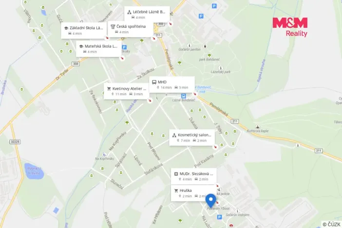 Prodej bytu 2+1, Lázně Bohdaneč, Na Lužci, 60 m2