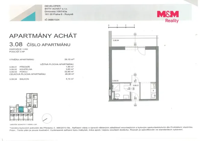 Prodej bytu 1+kk, Janov nad Nisou, 29 m2