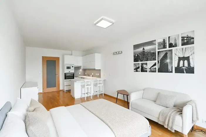 Pronájem bytu 1+kk, Praha - Řeporyje, Kakosova, 42 m2