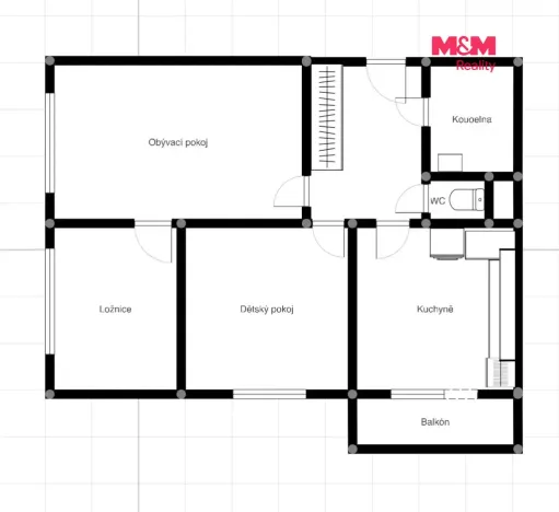 Pronájem bytu 3+1, Ostrava - Poruba, Francouzská, 72 m2