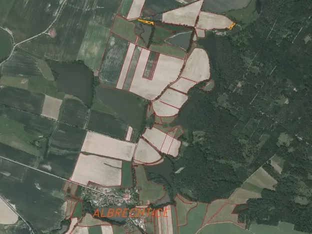 Dražba pozemku, Drahonice, 2121 m2
