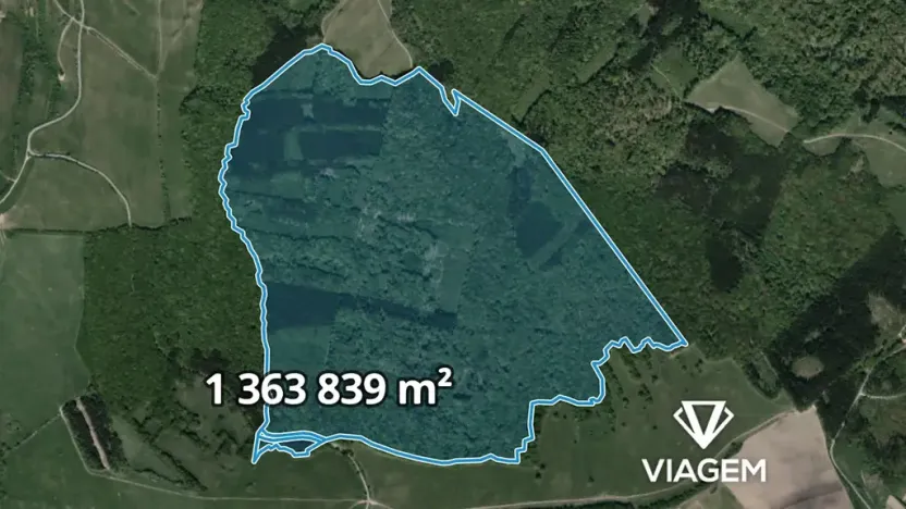 Prodej podílu lesa, Korytná, 46570 m2