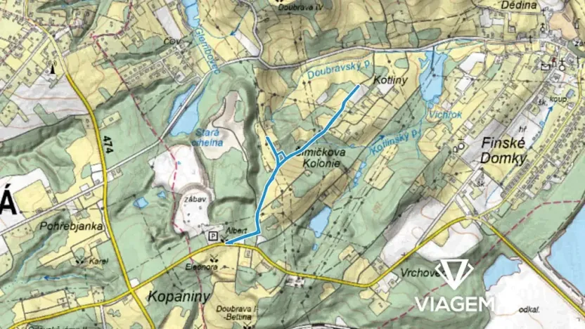 Prodej podílu zahrady, Doubrava, 770 m2