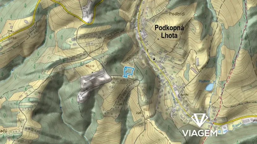 Prodej zahrady, Podkopná Lhota, 2725 m2