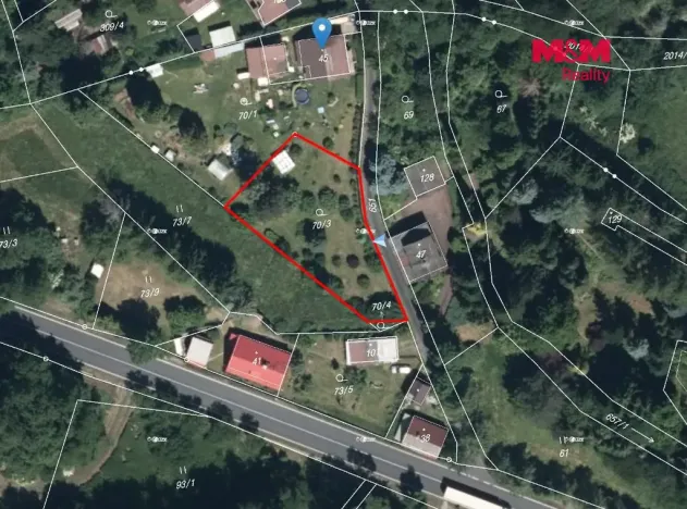 Prodej pozemku pro bydlení, Krásný Les - Damice, 897 m2