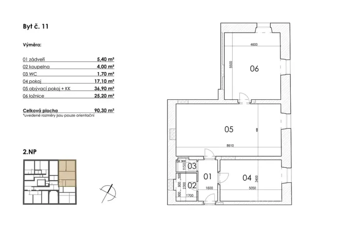 Prodej bytu 3+kk, Postupice, Blanická, 90 m2