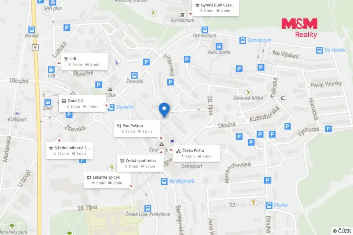 Pronájem bytu 2+kk, Česká Lípa, Brněnská, 39 m2