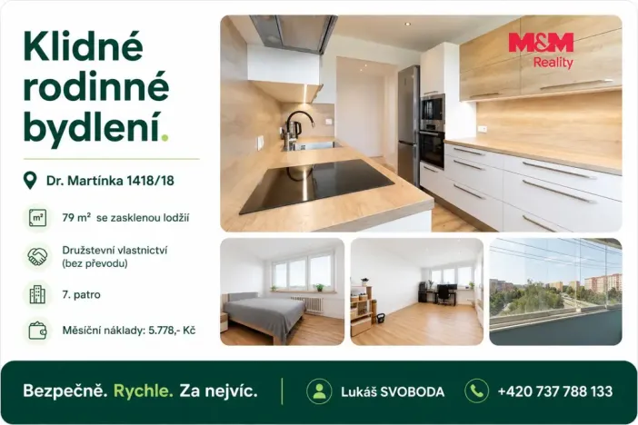 Prodej bytu 3+1, Ostrava - Hrabůvka, Dr. Martínka, 79 m2