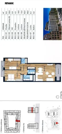 Pronájem bytu 3+kk, Praha - Smíchov, Šiklové, 97 m2