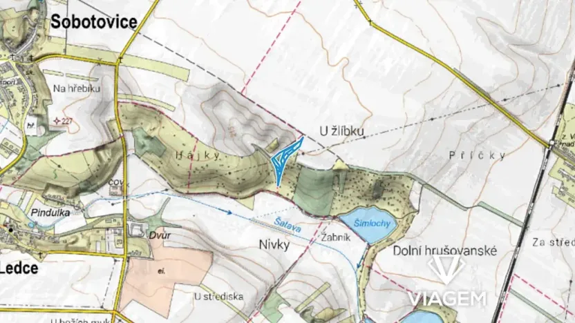 Prodej podílu zahrady, Sobotovice, 1612 m2