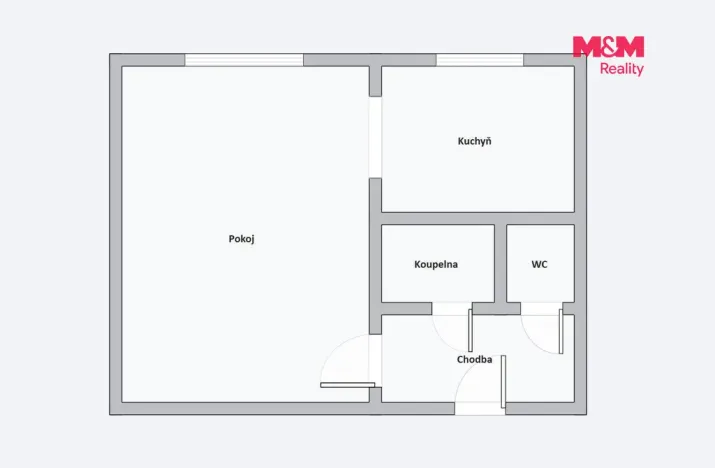 Prodej bytu 1+1, Most, Javorová, 33 m2