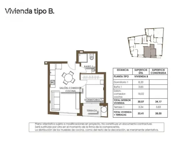 Prodej bytu 2+kk, Torrevieja, Alicante, Španělsko, 34 m2