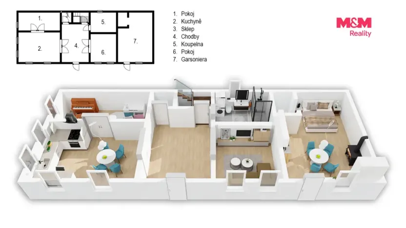 Prodej rodinného domu, Radim - Lháň, 180 m2