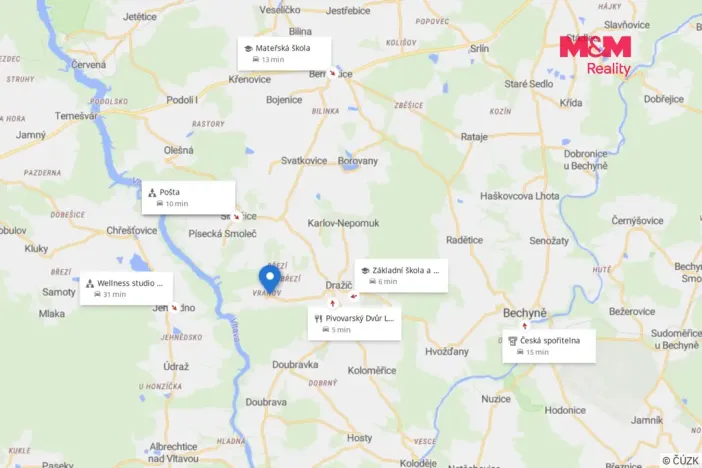 Prodej zemědělské usedlosti, Dražíč - Vranov, 112 m2