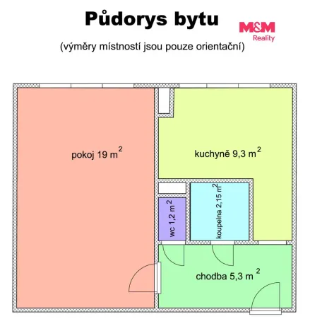 Pronájem bytu 1+1, Ostrava - Zábřeh, Výškovická, 36 m2
