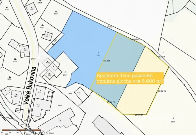 Prodej pozemku, Velká Bukovina, 3400 m2