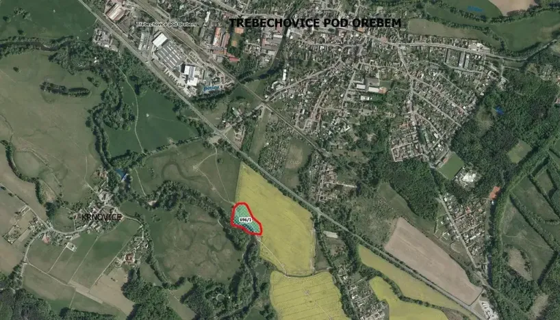 Prodej rybníku, Třebechovice pod Orebem, 1000 m2