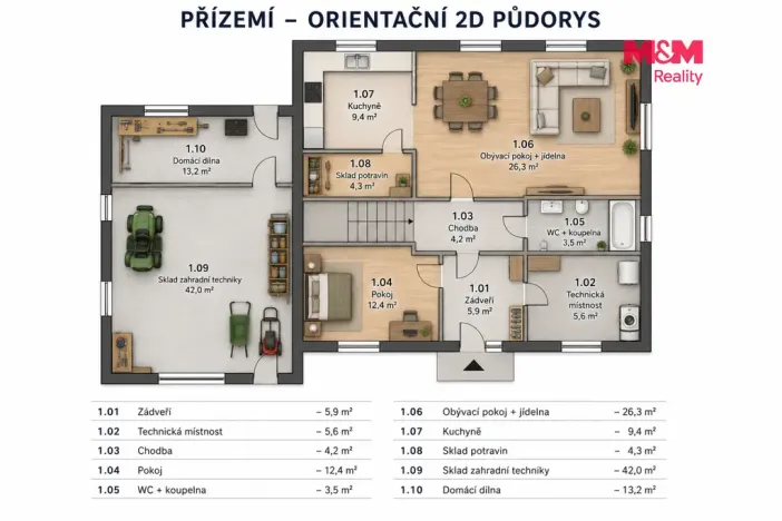 Prodej pozemku pro bydlení, Chlumec nad Cidlinou - Chlumec nad Cidlinou III, 1107 m2