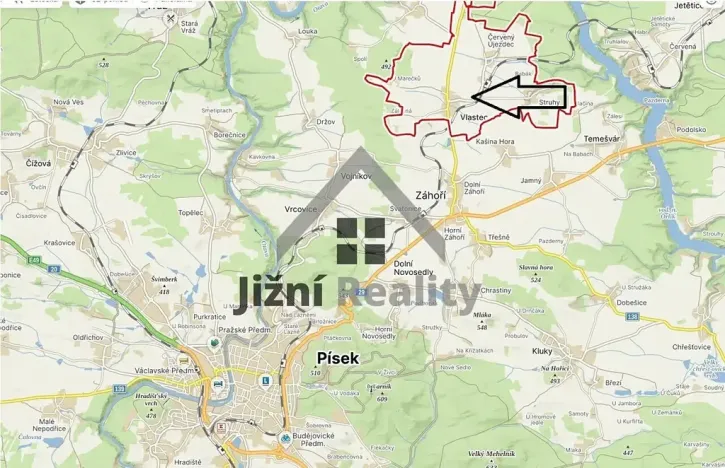 Prodej pozemku pro bydlení, Vlastec, 1158 m2