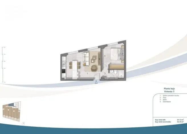 Prodej bytu 2+kk, San Pedro del Pinatar, Murcia, Španělsko, 42 m2