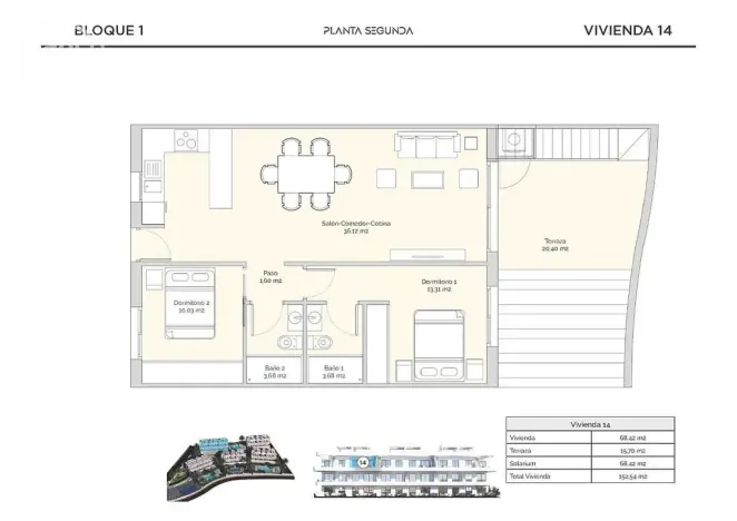 Prodej bytu 3+kk, Finestrat, Alicante, Španělsko, 68 m2