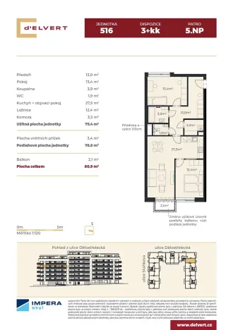 Prodej bytu 3+kk, Brno, Staňkova, 78 m2