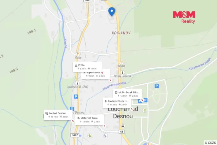 Prodej bytu 1+1, Loučná nad Desnou - Kociánov, 42 m2