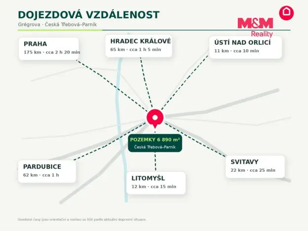 Prodej pozemku pro bydlení, Česká Třebová - Parník, 6890 m2