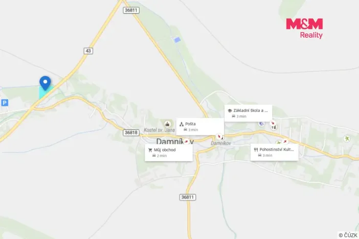 Prodej pozemku pro bydlení, Damníkov, 5033 m2