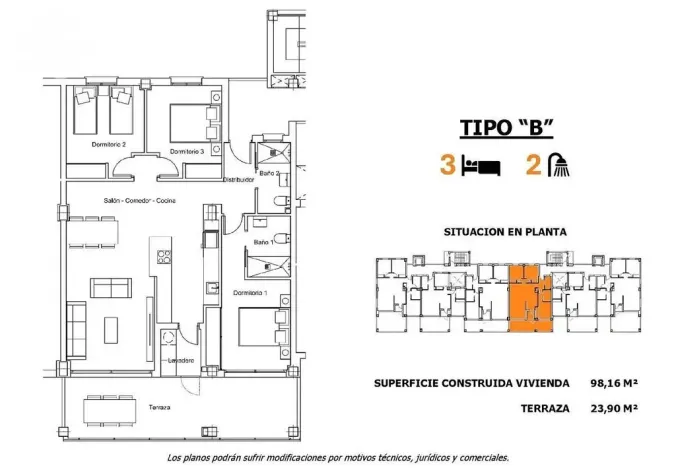 Prodej bytu 4+kk, San Miguel de Salinas, Alicante, Španělsko, 121 m2