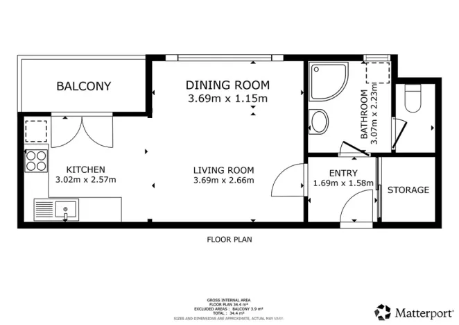 Pronájem bytu 1+kk, Praha - Vršovice, Petrohradská, 37 m2