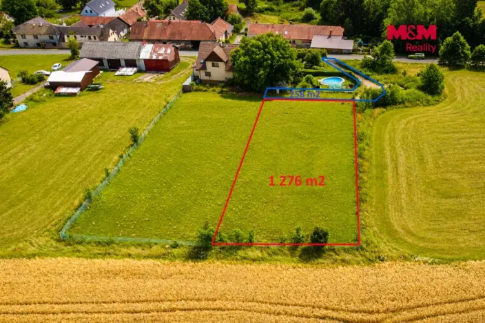 Prodej pozemku pro bydlení, Okrouhlice - Chlístov, 1276 m2