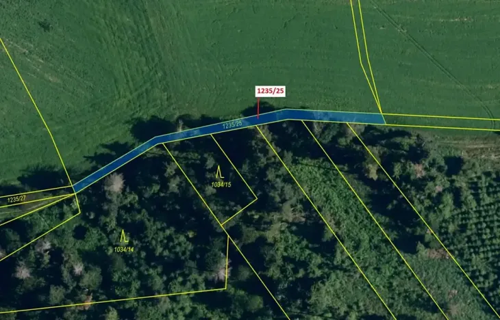 Dražba pozemku, Březí nad Oslavou, 344 m2